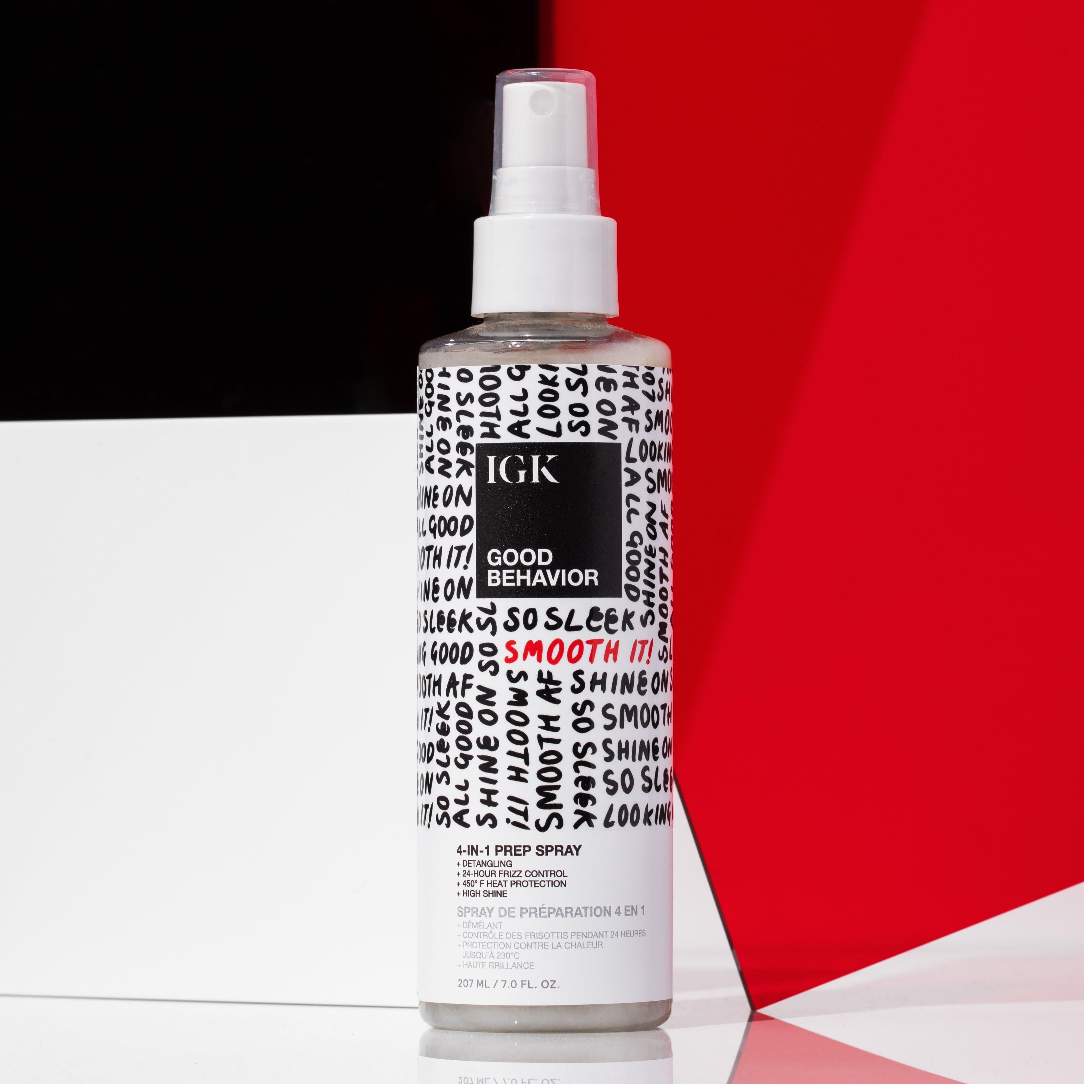Good Behavior 4-in-1 Prep Spray for Hair & Skin - Detangling, Shine Enhancing, Heat Protecting & Frizz Control | Perfect for Styling, Salon Use & Daily Hair Care