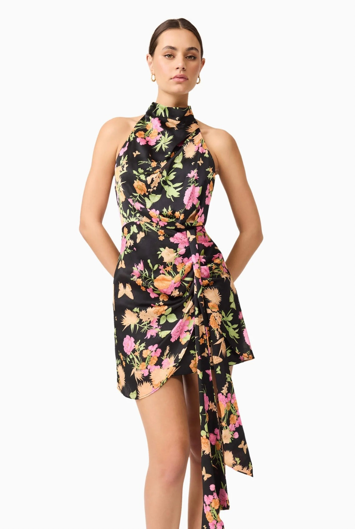 Tess Halter Mini Dress for Women - Sexy Summer Sleeveless Flowy Party Dress - Perfect for Beach, Club, Date Night & Vacation Outfits