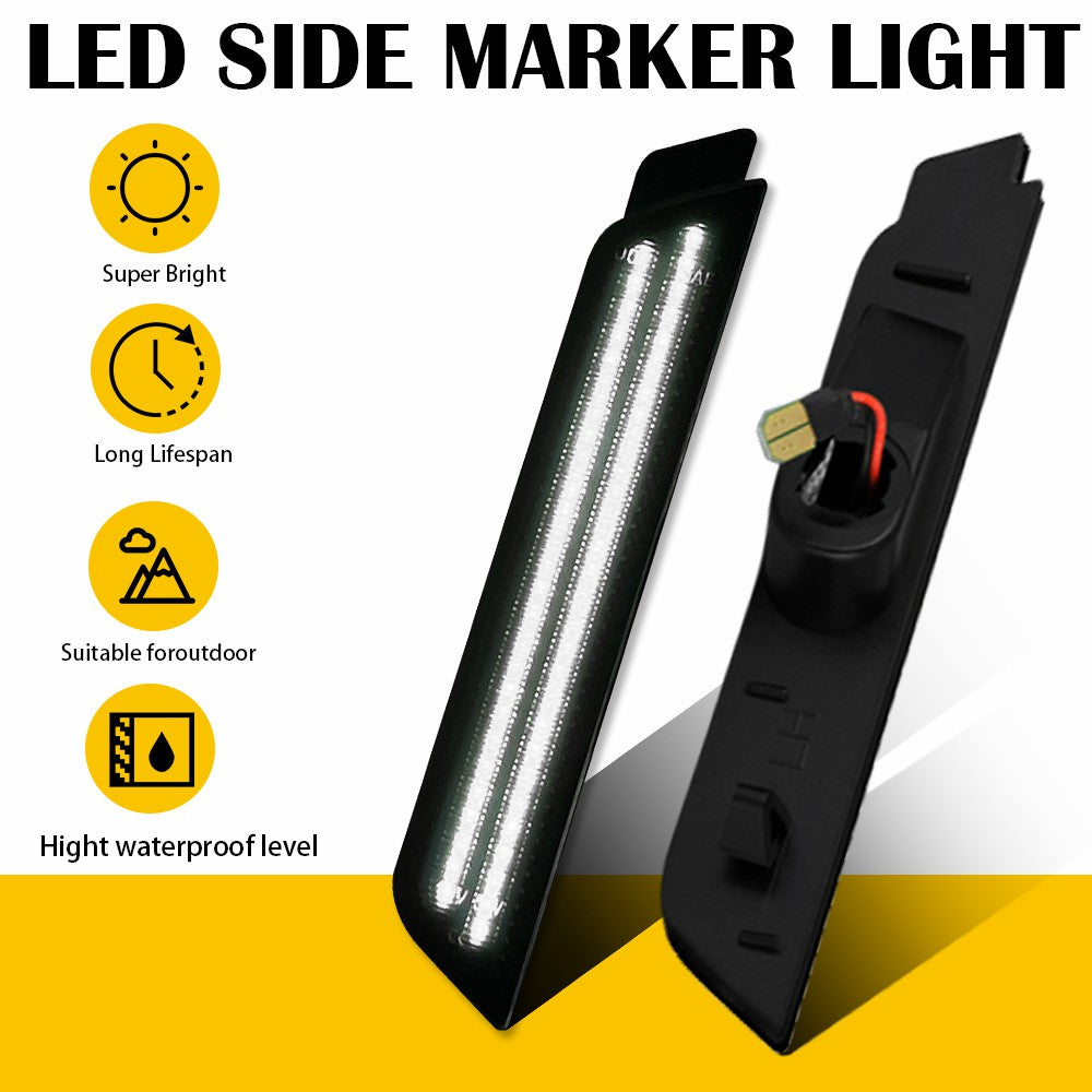 10-15 Chevy Camaro White LED Side Marker Lights - Durable Replacement Bulbs for Enhanced Visibility & Style | Perfect for Night Driving & Car Customization