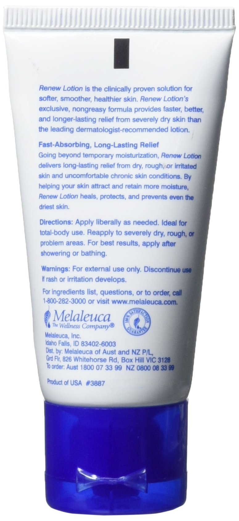 Melaleuca Renew Intensive Skin Therapy 1 FL oz - Travel Size Moisturizing Lotion for Dry Skin | Perfect for On-The-Go Hydration & Airplane Travel