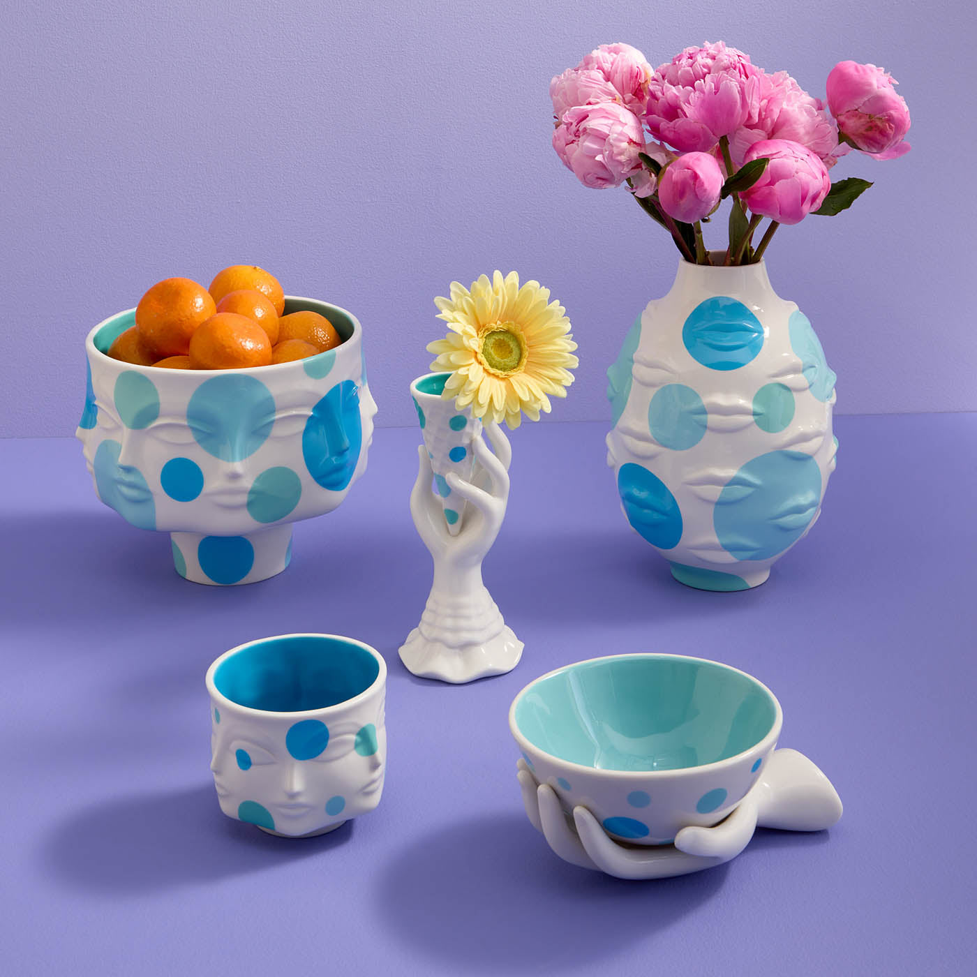 L'Pop Gala Round Glass Vase - Elegant Floral Centerpiece for Weddings, Home Decor & Gift Giving