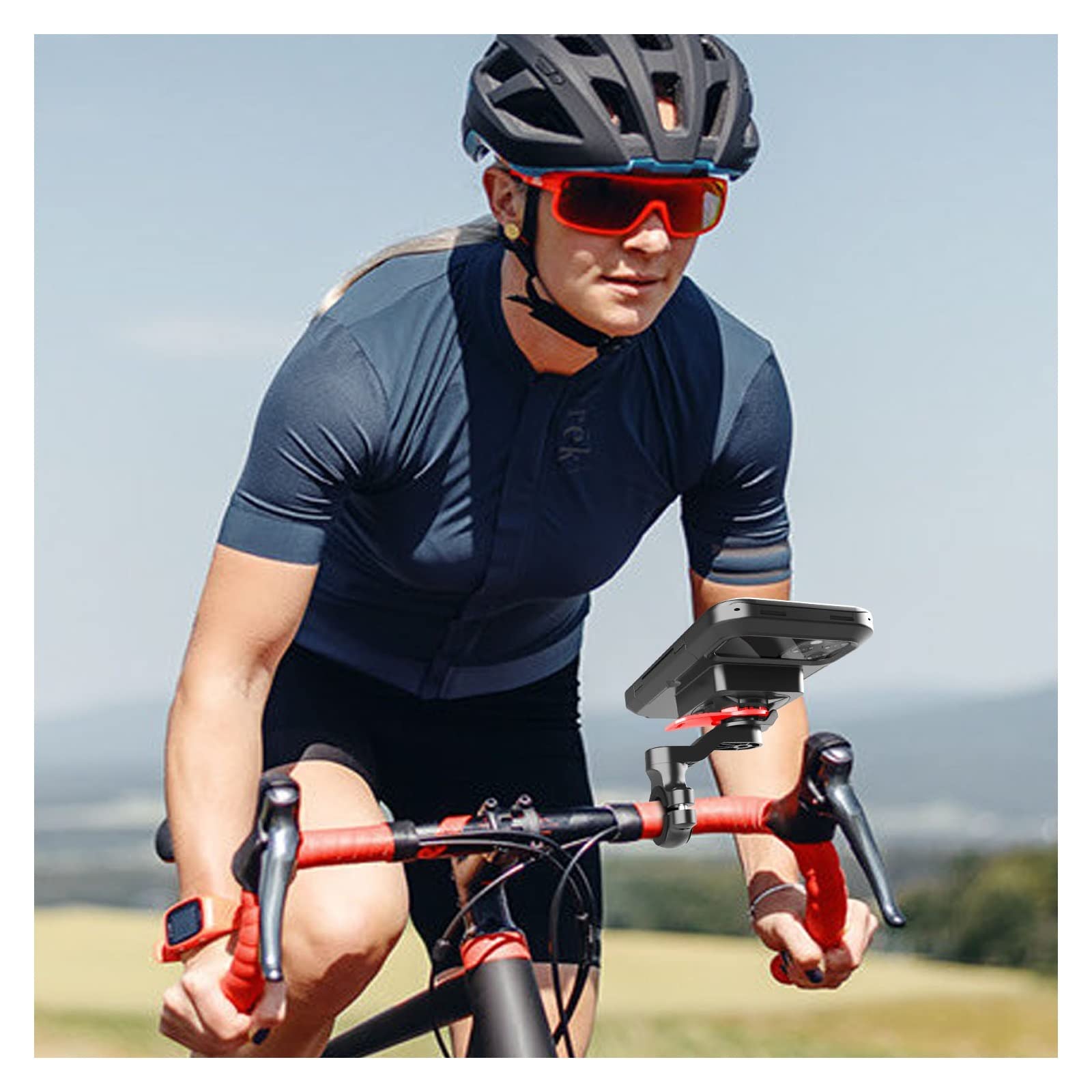Waterproof Bike Phone Mount - Universal Motorcycle & Bicycle Handlebar Phone Holder, Durable Phone Case for Cycling, Commuting & Outdoor Adventures