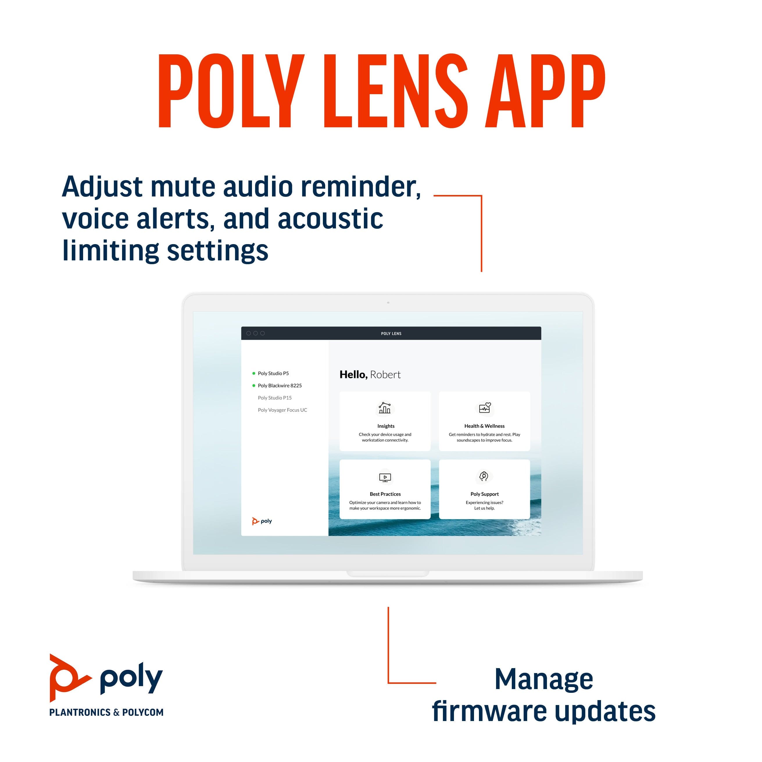 Poly Savi 8220 UC Wireless DECT Stereo Headset - Microsoft Teams Certified for Clear Calls | Noise-Canceling Mic | Comfortable Over-Ear Design | Ideal for Remote Work, Video Conferencing & Office Use