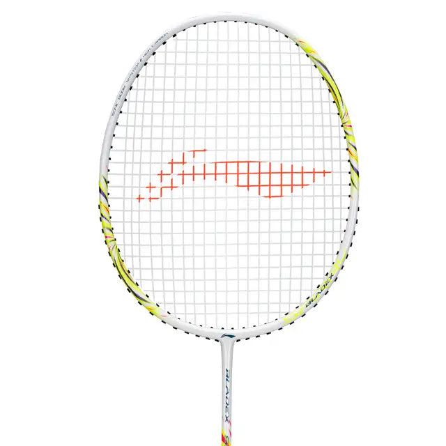 Li Ning BladeX Spiral Neon Yellow Badminton Racket - Prestrung Professional Racquet for Advanced Players | Perfect for Tournaments & Training | Made in China