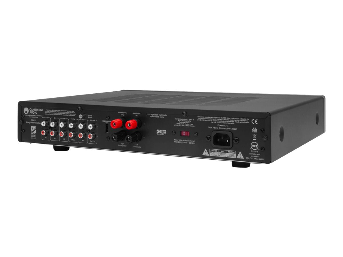 Cambridge Audio AXA35 Integrated Stereo Amplifier - High-Fidelity Audio for Home Theater & Music Listening | Perfect for Vinyl, Streaming & Hi-Fi Systems