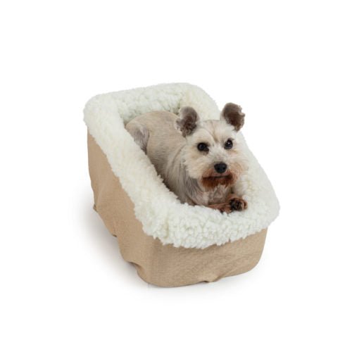 Premium Dog Car Seat for Small & Medium Dogs - Soft & Comfortable Pet Travel Carrier with Safety Strap - Perfect for Road Trips, Vet Visits & Daily Commutes