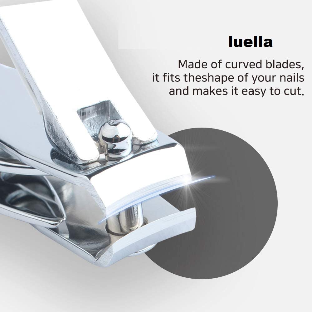 Premium Stainless Steel Nail Clipper for Thick & Ingrown Toenails - Professional Men's & Women's Nail Cutter (Includes Baby Size) - Perfect for Home, Travel, and Pedicure Care