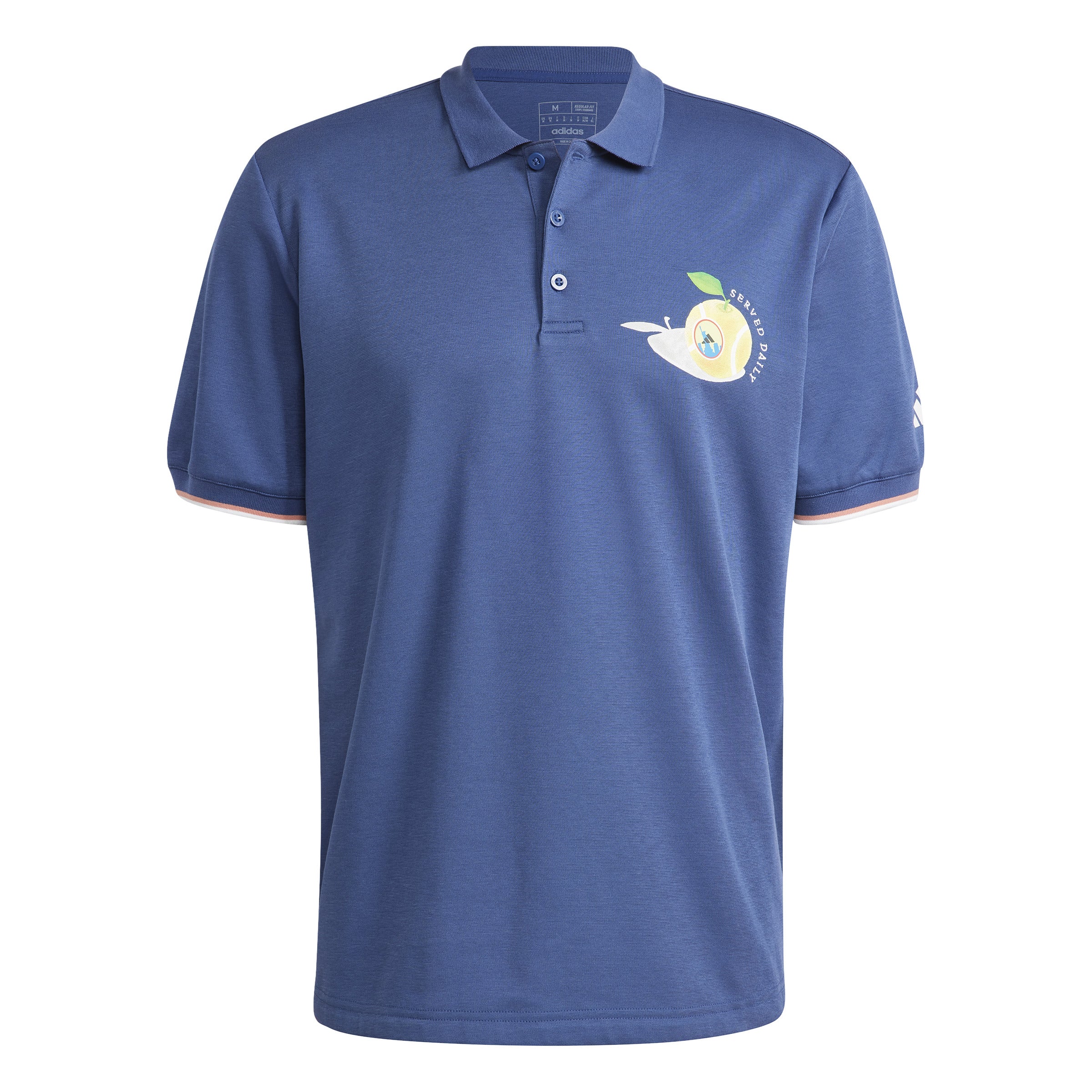 Adidas Men's Premium Tennis Polo Shirt - Breathable Performance Top for Casual & Sports Wear - Indigo Blue IA8283 | Perfect for Tennis, Golf, Gym & Everyday Active Lifestyle