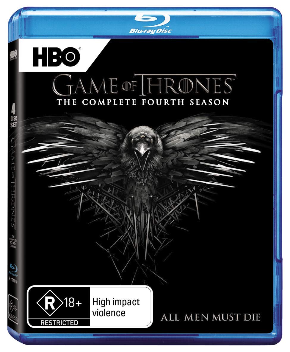 Game of Thrones Season 4 DVD & Blu-ray - Complete HBO Series Collection - Epic Fantasy Drama for Movie Nights & GOT Fans Gift
