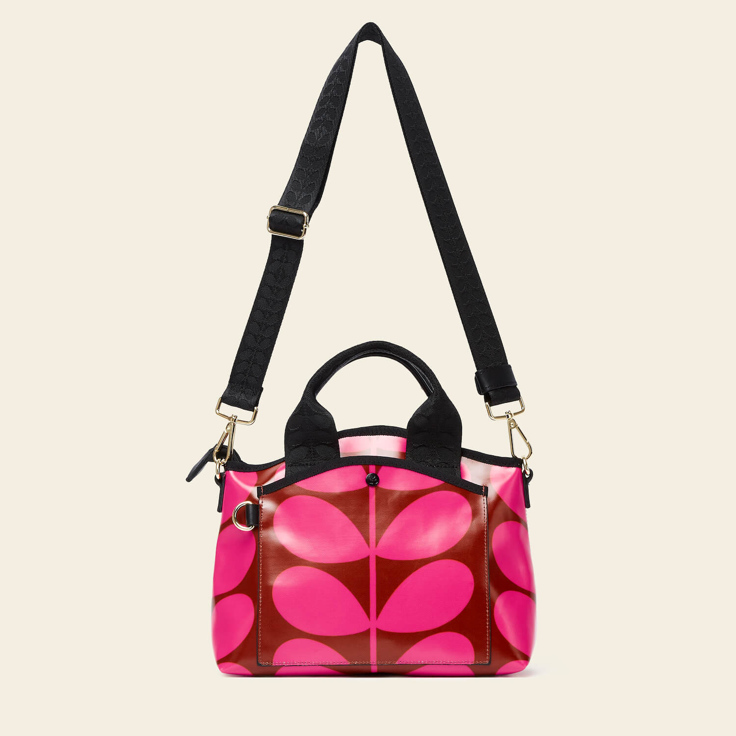 Stylish Hand Carry Handbag - Solid Stem Cerise Color - Perfect for Travel, Work, and Everyday Use