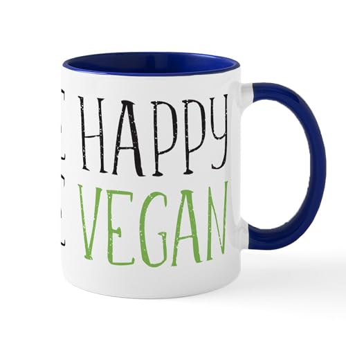 White/Navy Inside - Be Happy Be Vegan