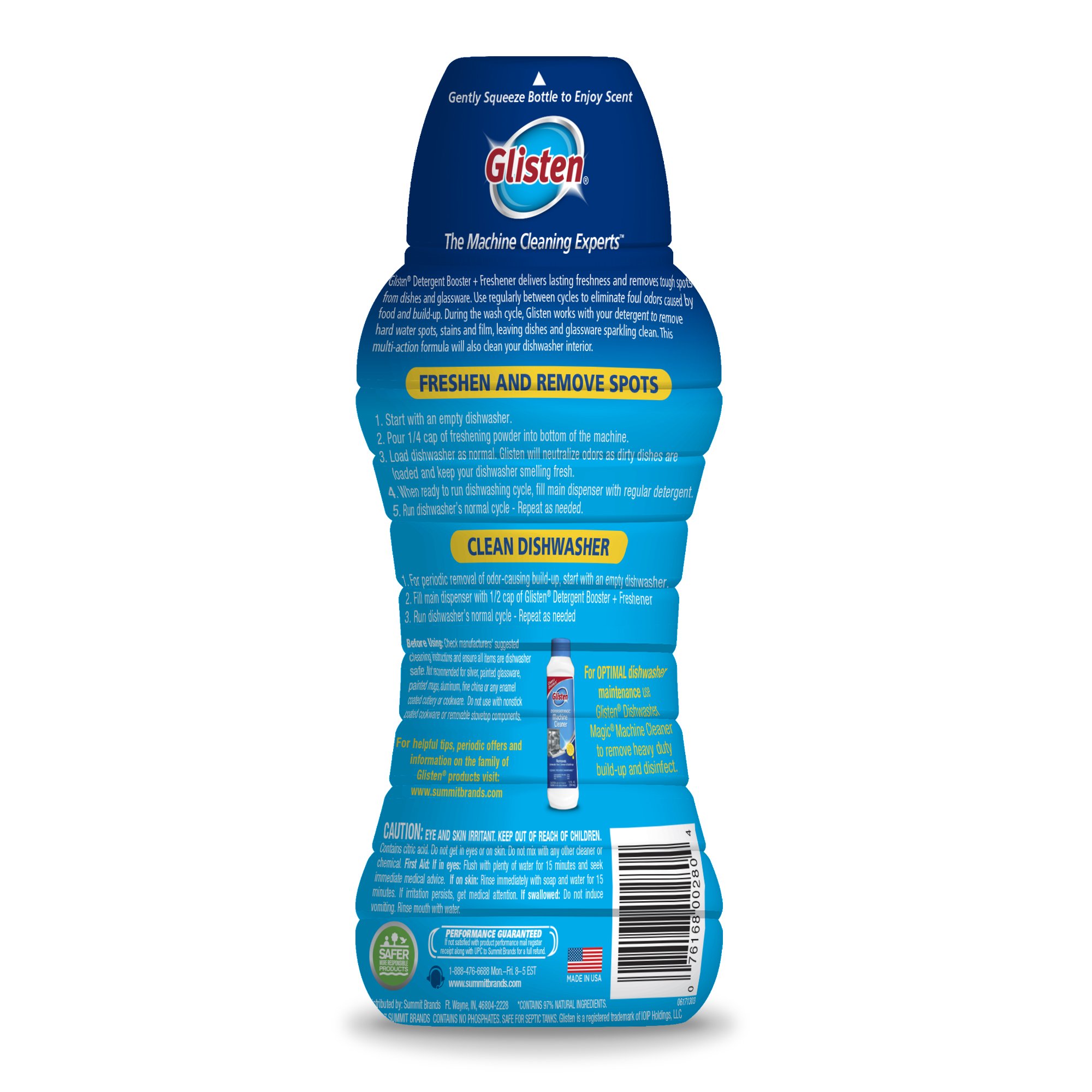 Glisten Dishwasher Magic Machine Cleaner & Disinfectant 2-Pack | Dishwasher Detergent Booster & Garbage Disposal Foaming Cleaner | Deep Cleans & Freshens Appliances for Sparkling Dishes