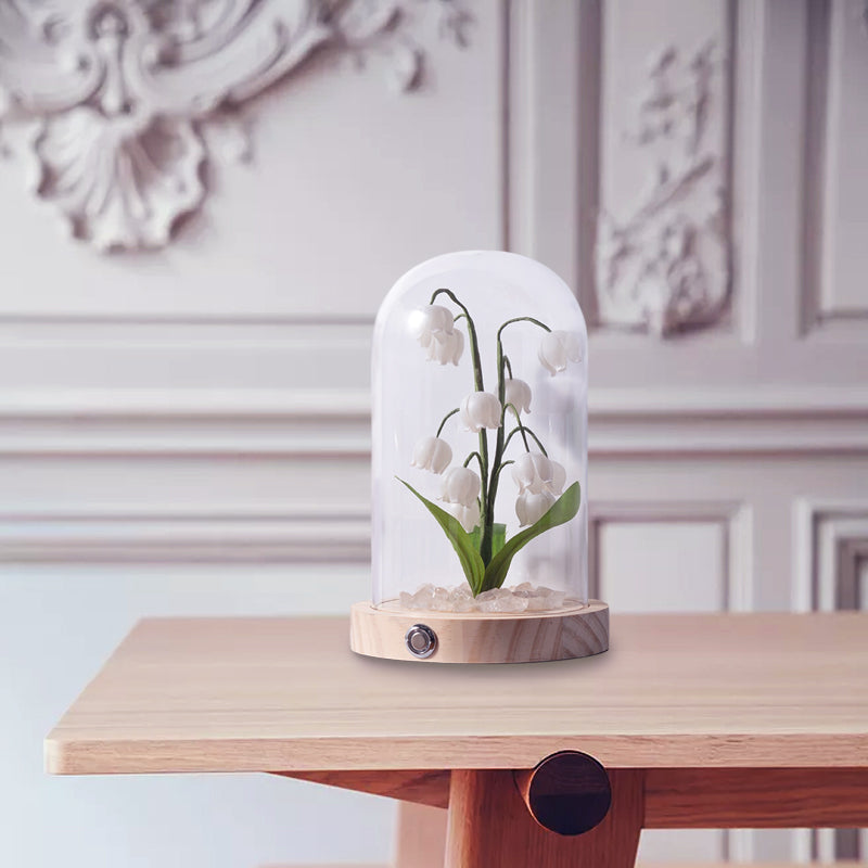 Bell Orchid Warm Night Light - Soft Glow LED Bedside Lamp for Nursery, Kids Room, and Relaxation | Perfect for Nighttime Feeding, Reading & Creating a Cozy Atmosphere