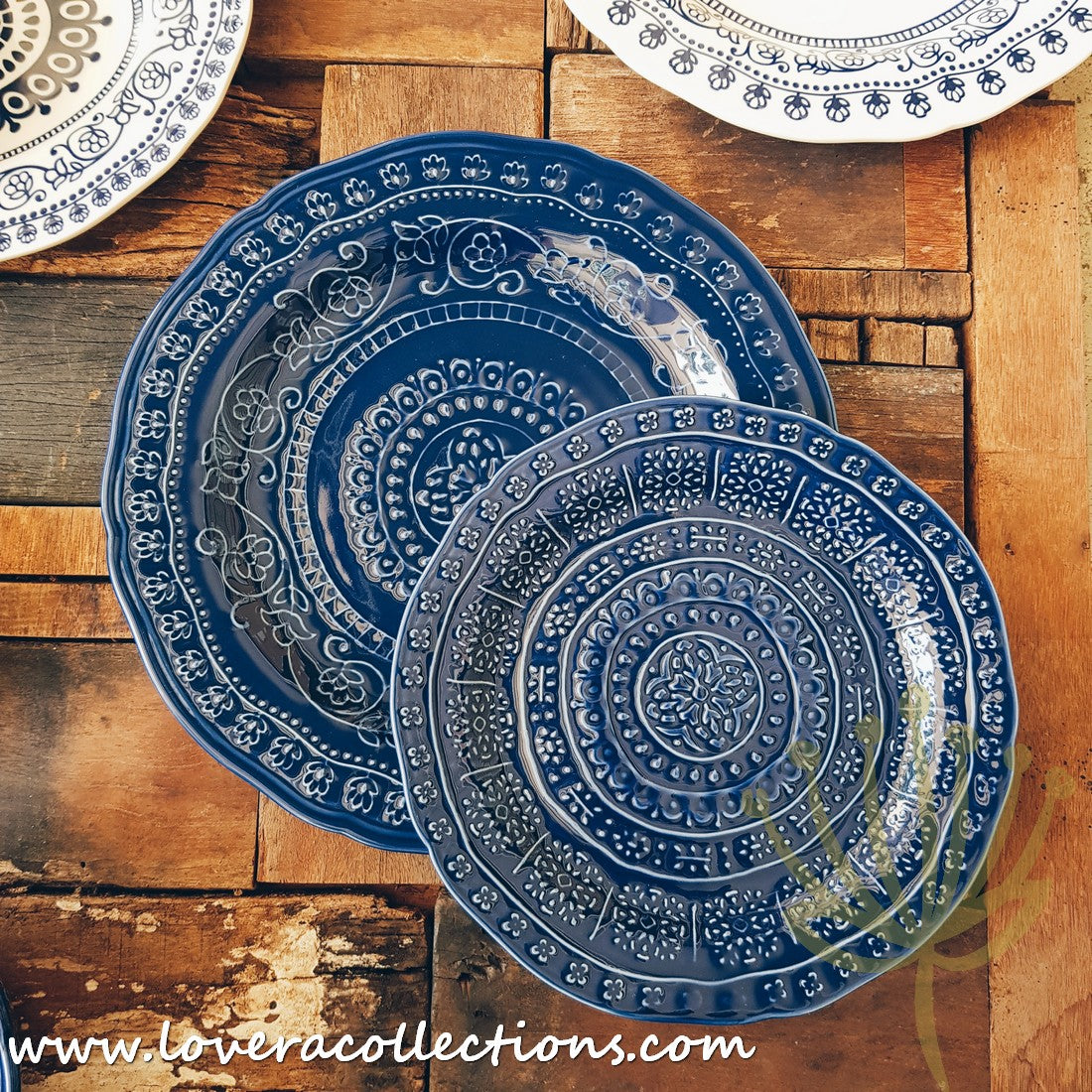 Adelaide Blue & White Dinnerware Set - Elegant Ceramic Plates, Bowls & Serving Dishes for Dining & Entertaining | Perfect for Dinner Parties, Family Meals & Special Occasions