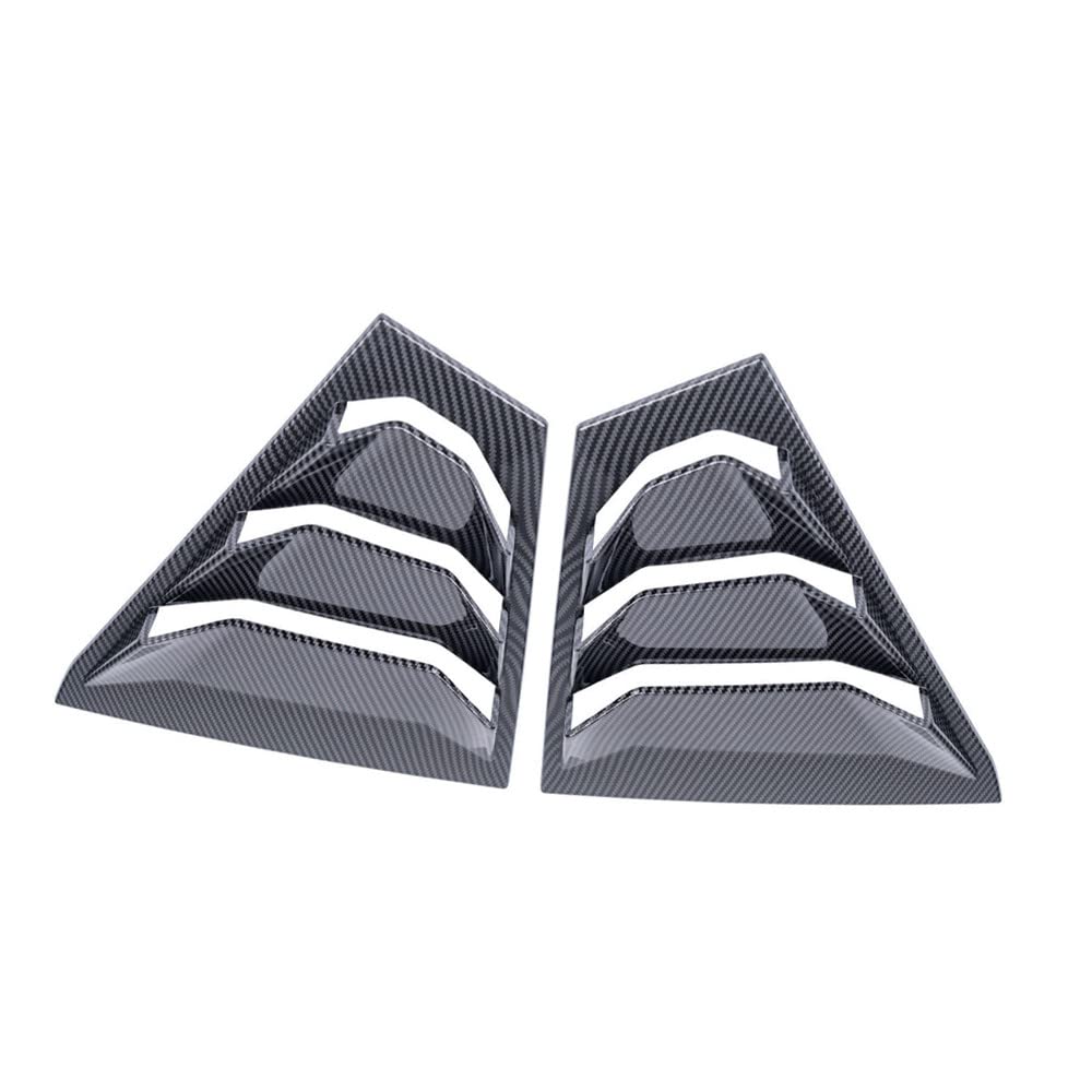 2PCS Rear Side Window Louvers for Nissan Altima 2019-2022 - Carbon Fiber Style Air Vent Scoop Shades - Racing Accessories for Car Decoration & Sun Protection - Perfect for Street Racing & Summer Driving