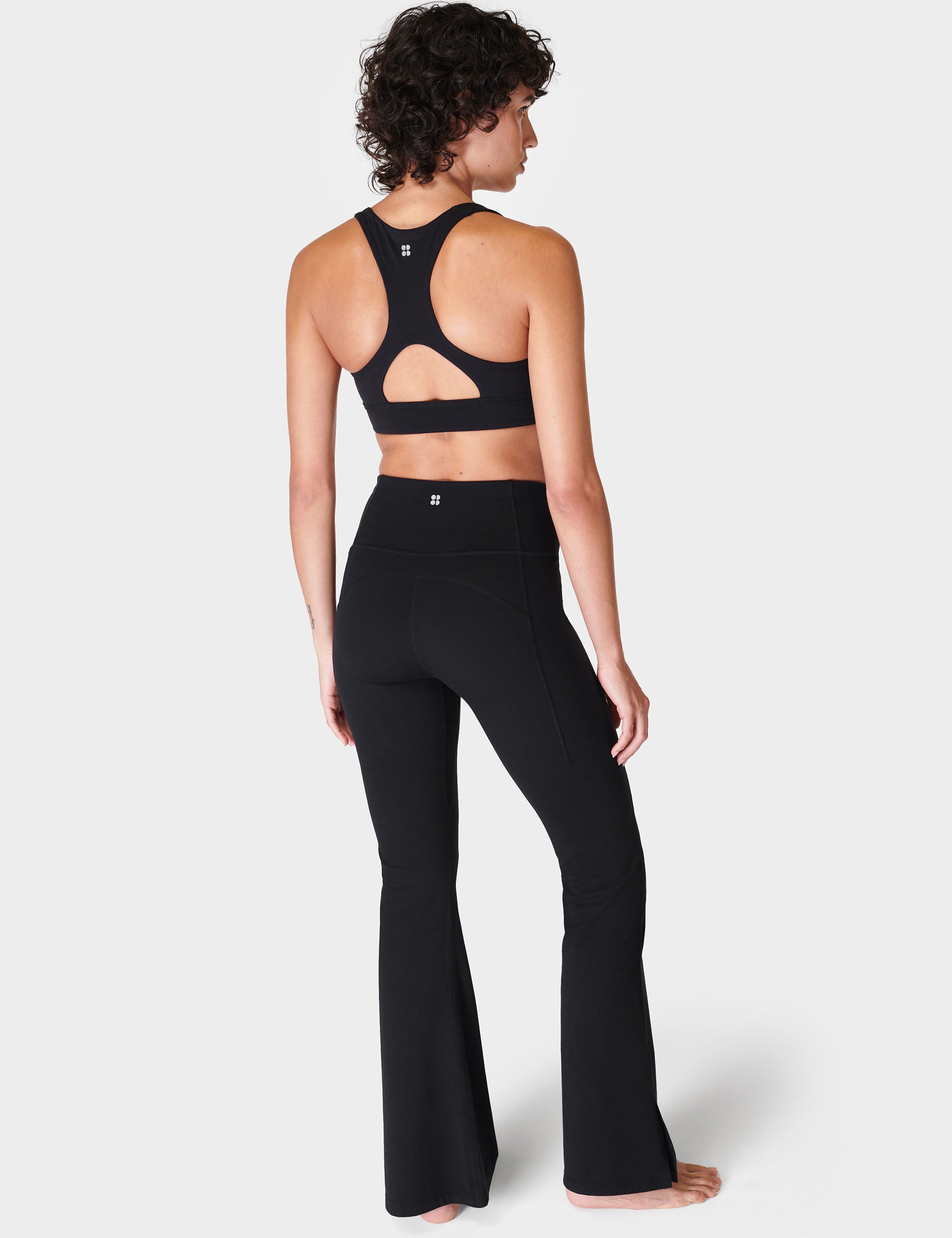 Super Soft High Waist Flare Yoga Pants for Women - Stretchy & Comfortable Black Workout Leggings - Perfect for Yoga, Gym, Running & Lounge Wear