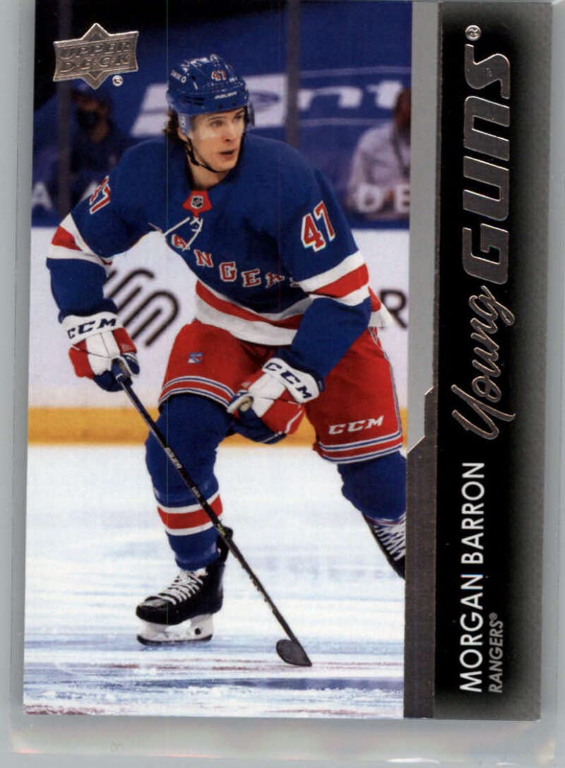 Morgan Barron Young Guns RC Rookie Card - New York Rangers NHL Hockey Trading Card for Collectors & Fans