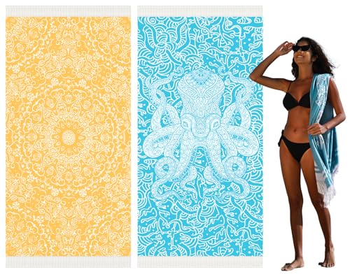 2 Pack Yellow Mandala Blue Octopus