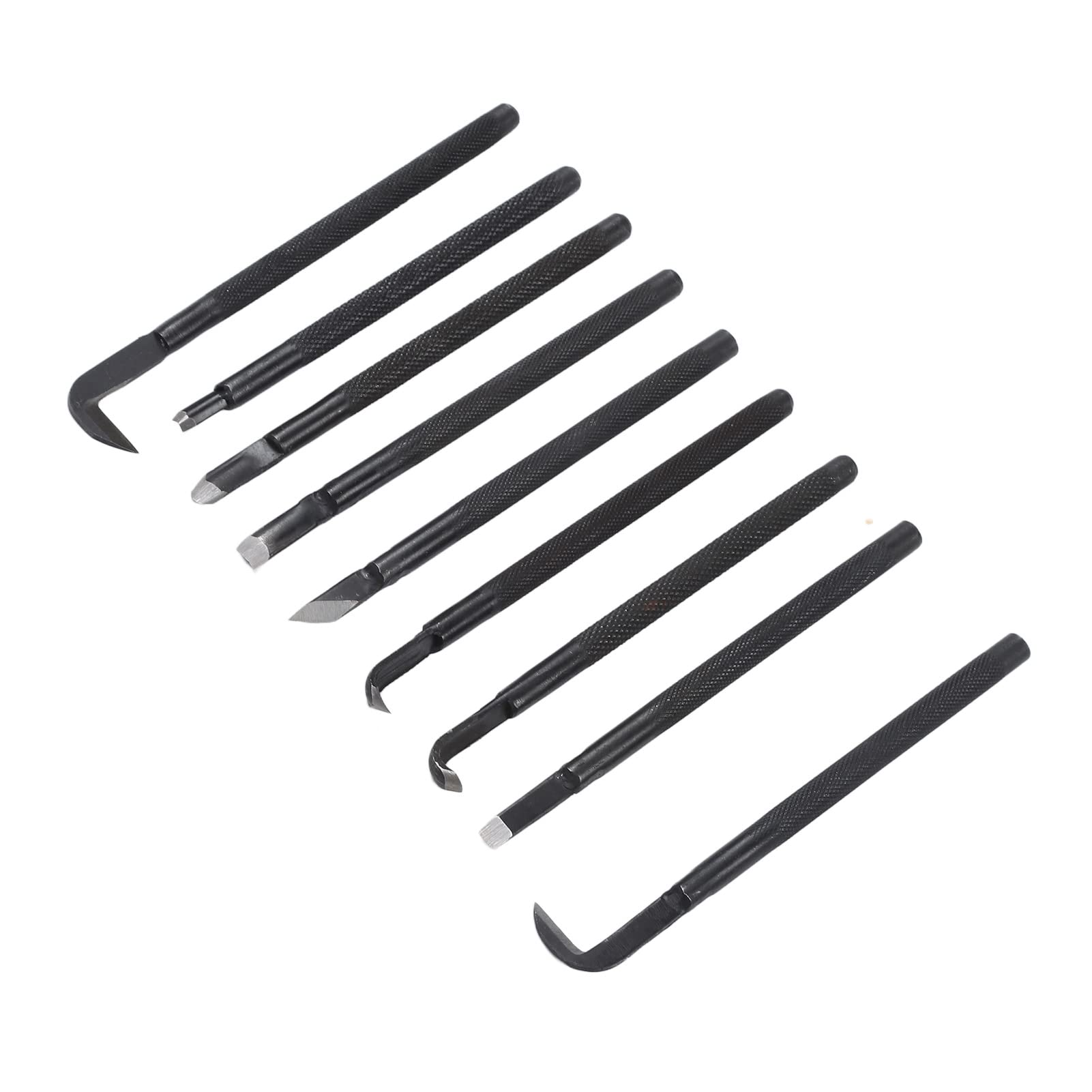 **9-Piece Wood Carving Tool Set - Manganese Steel Drawing Knife, Scraping & Pruning Tools for Gardening, Bonsai & Woodworking - Perfect for DIY Wood Carving, Garden Maintenance & Concave Shaping**
