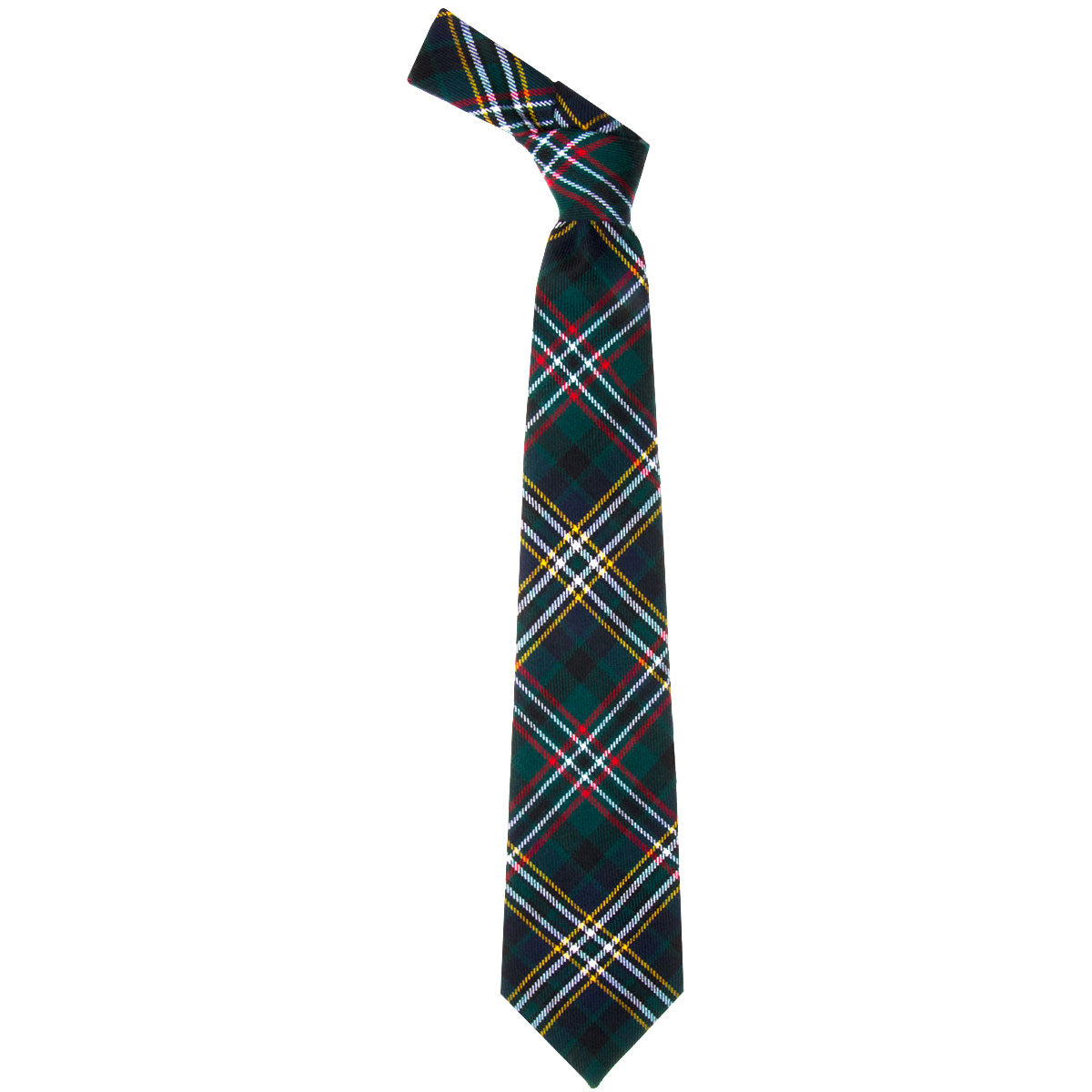 Scott Green Modern Tartan Tie - Classic Plaid Necktie for Men | Perfect for Weddings, Business Meetings & Formal Occasions