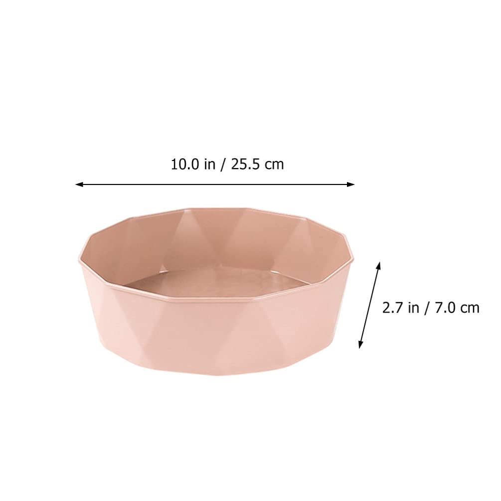 OSALADI 360-Degree Rotating Spice Rack Organizer - Lazy Susan Turntable for Kitchen Cabinet, Pantry & Countertop Storage - Space Saving Pink Spice Holder (Perfect for Spices, Condiments & Makeup Organization)