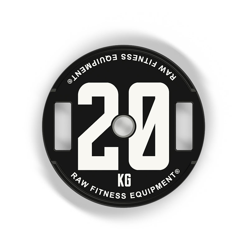 20KG Weight Plates for Strength Training - Pair of Durable Cast Iron Gym Plates for Home & Commercial Use - Perfect for CrossFit, Powerlifting & Bodybuilding Workouts