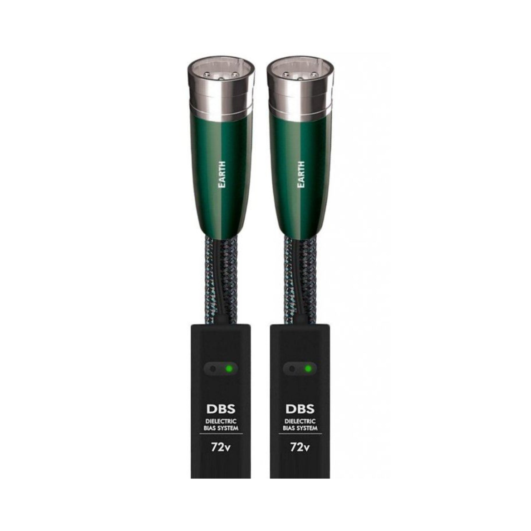 AudioQuest Earth XLR to XLR 1.0m (3.28 ft) Balanced Analog Audio Cable Pair - High-Quality Interconnect for Studio Monitors, Home Theater & Professional Audio Systems