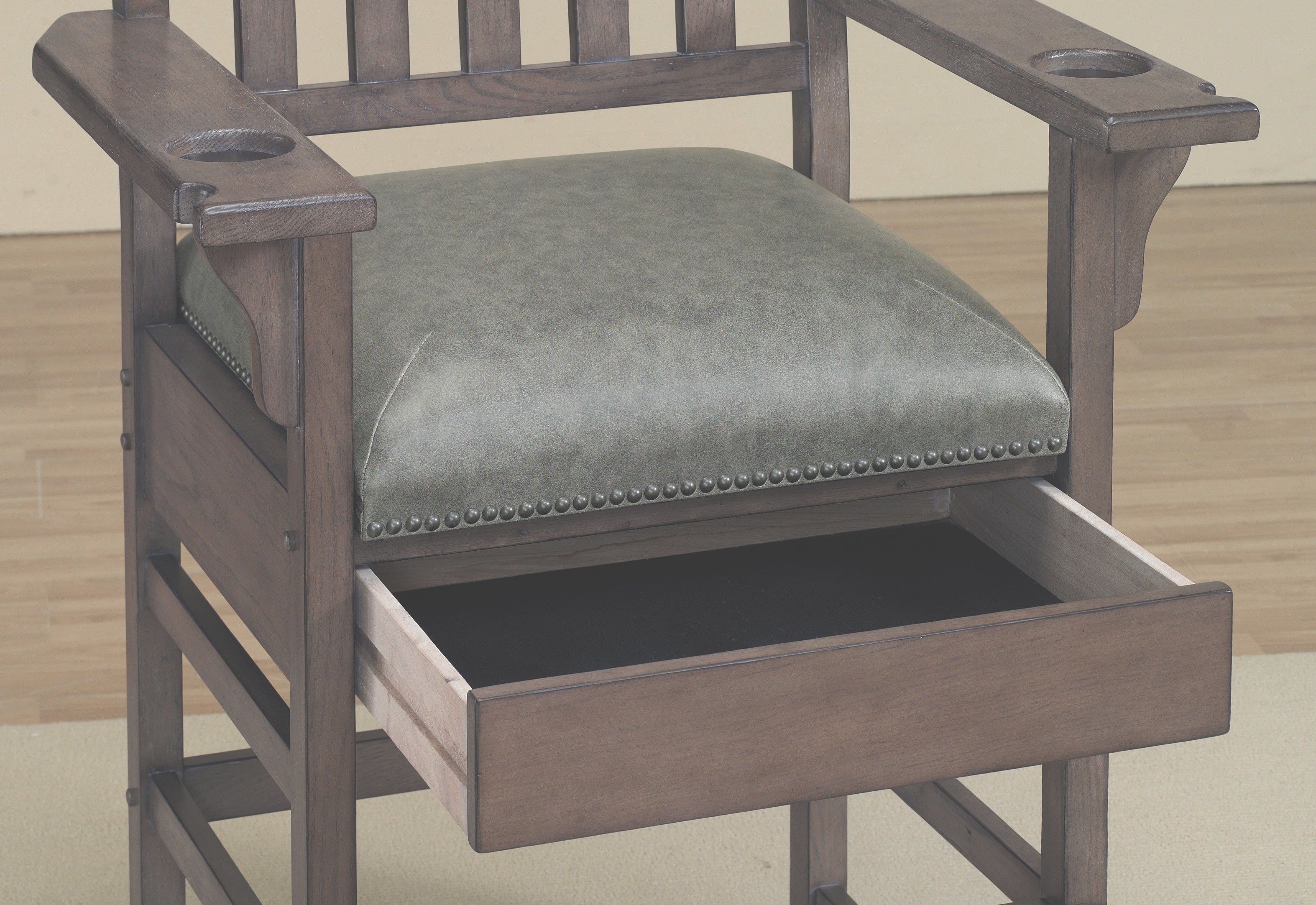 American Heritage King Chair - Premium Solid Wood Dining Chair for Home & Office - Perfect for Elegant Dining Rooms, Conference Tables & Study Areas