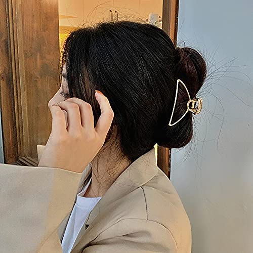 ANNACREATIONS Golden Circle Large Metal Butterfly Hair Clip with Tassel - Elegant Hair Claw Clutch for Women & Girls (Style-7) | Perfect for Weddings, Parties and Everyday Hair Accessories