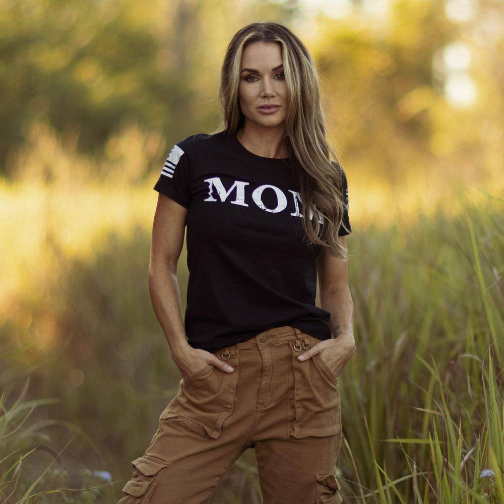 Women's Mom Defined T-Shirt - Black | Comfortable & Stylish Cotton Tee for Everyday Wear, Casual Outfits & Mother's Day Gifts