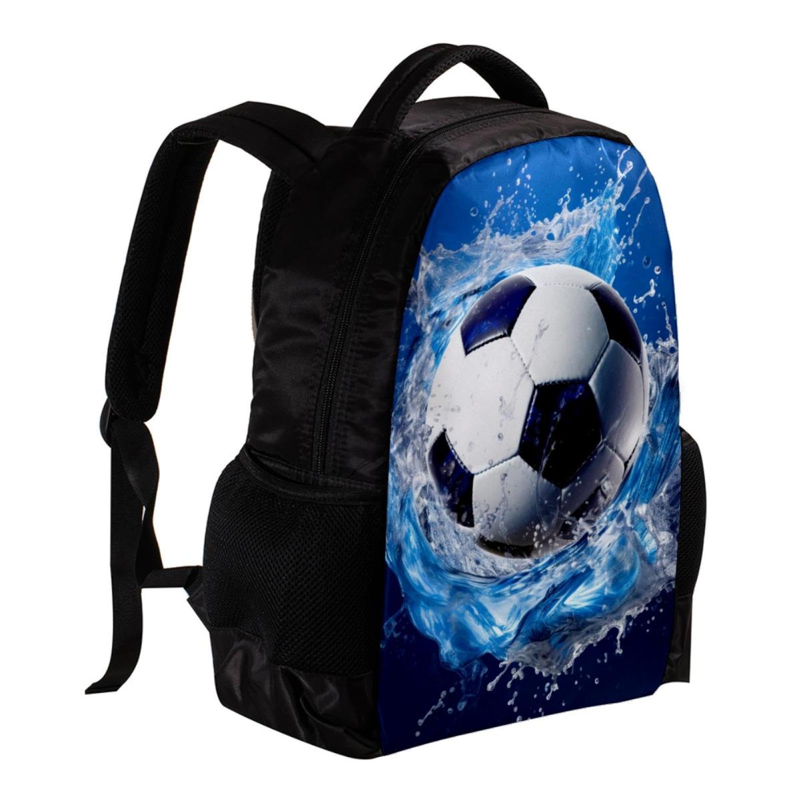 **Men's & Women's Travel Backpack - Lightweight Durable Blue Ocean Football Water-Resistant Backpack for Hiking, Gym & Daily Commute**