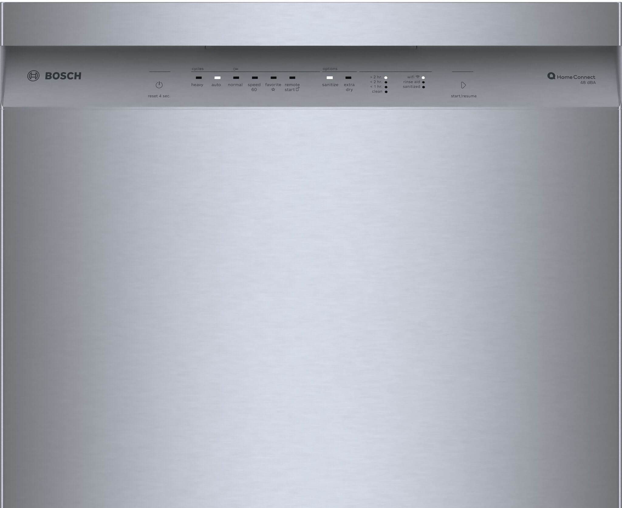 Bosch 300 Series Built-In Dishwasher with Fingerprint Resistant Brushed Steel & Home Connect - Ultra Quiet 48 dBA (SHE41CM5N) | Perfect for Modern Kitchens & Open-Concept Homes