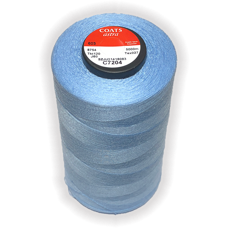 Astra General Use 120 Thread 5000m Cones - High-Quality Sewing Thread for Quilting, Embroidery & Crafting Projects