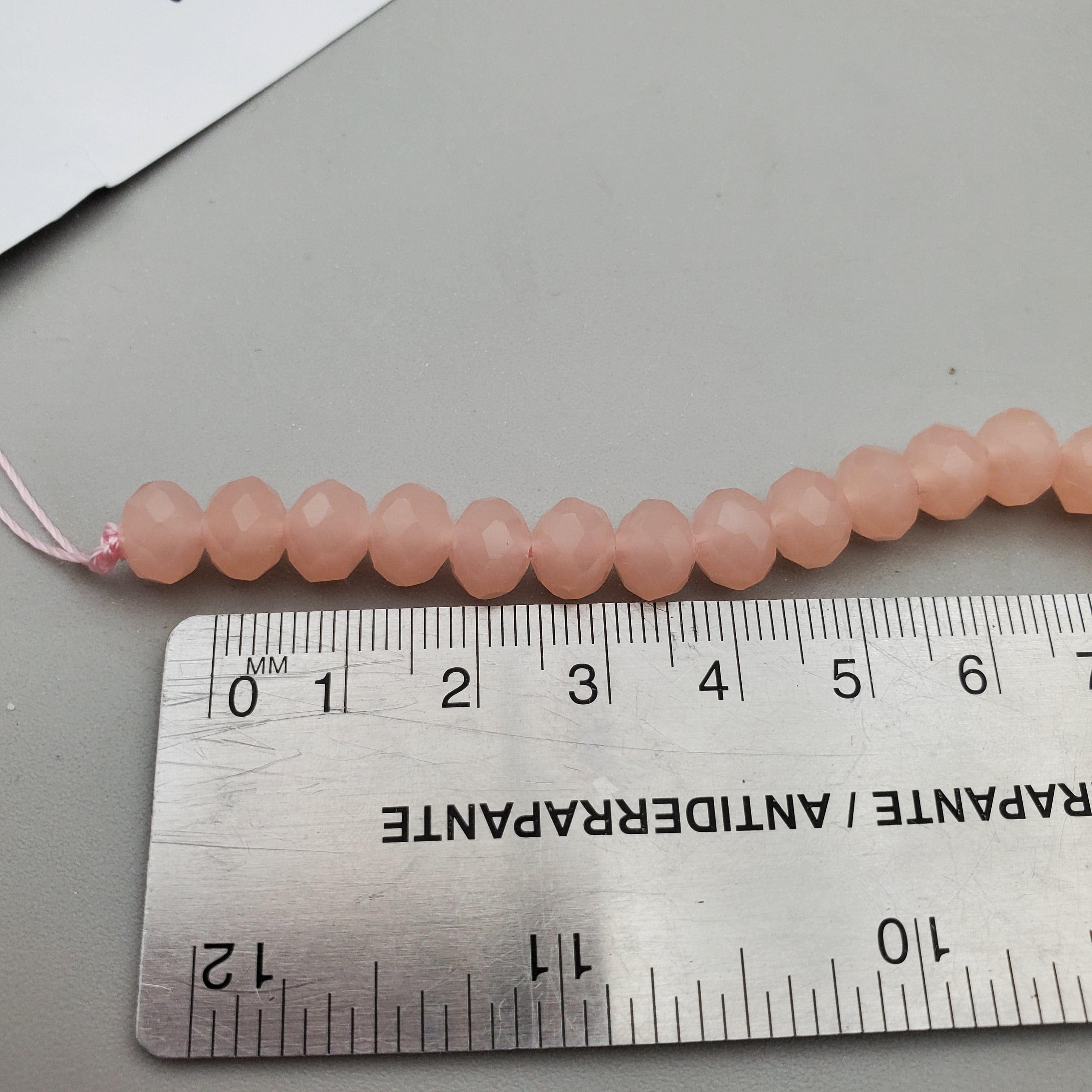 8mm Faceted Crystal Bead Strand for Jewelry Making, DIY Crafts, and Home Decor - Perfect for Necklaces, Bracelets, and Decorative Projects