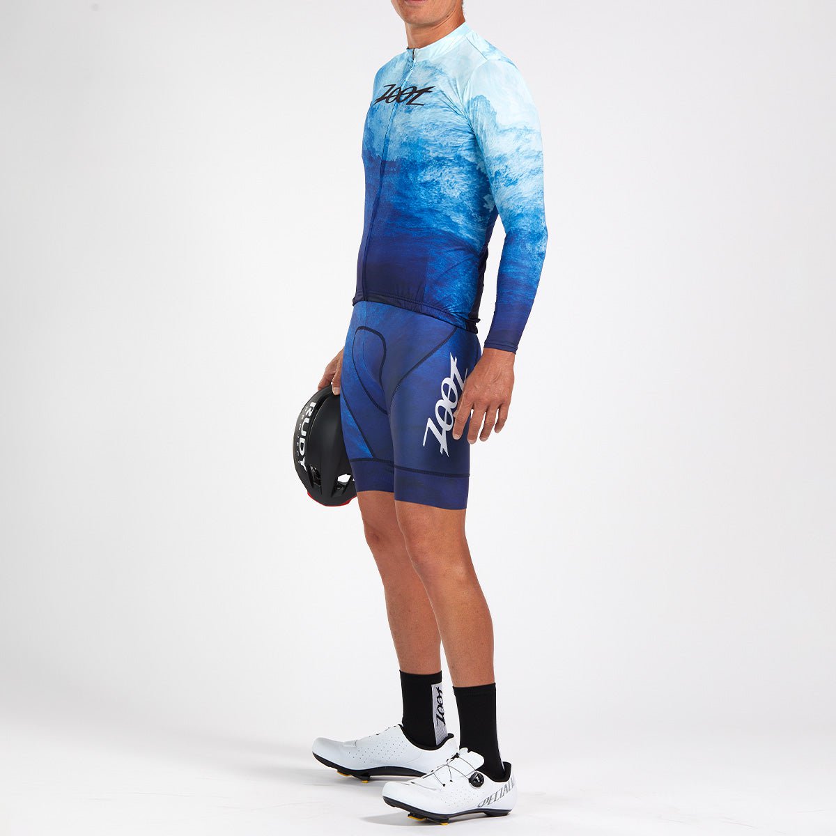 Men's LTD Cycle Sun Stop Long Sleeve Jersey by Kahe Kai - UV Protection & Breathable for Cycling, Running & Outdoor Sports