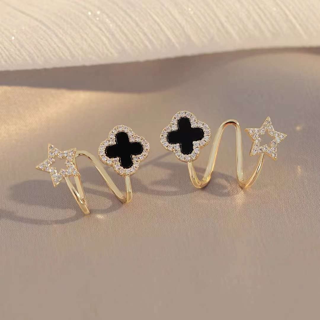 Shining Diva Fashion Gold Plated Crystal Stud Earrings for Women & Girls - Elegant Jewelry for Parties, Weddings & Daily Wear