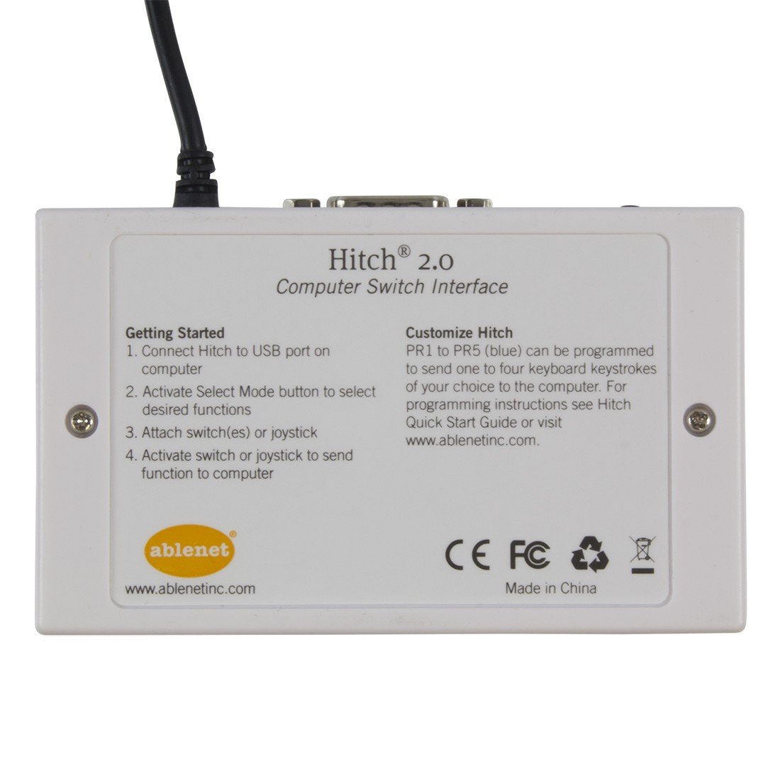 AbleNet Hitch 2.0 Computer Switch Interface - Assistive Technology Device for Special Needs (Model 10000021) | Perfect for Accessibility, Education & Home Use