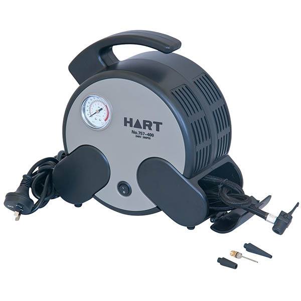 HART Air Compressor - Powerful & Portable for Home, Garage & DIY Projects | High Performance for Tires, Tools & Inflatables