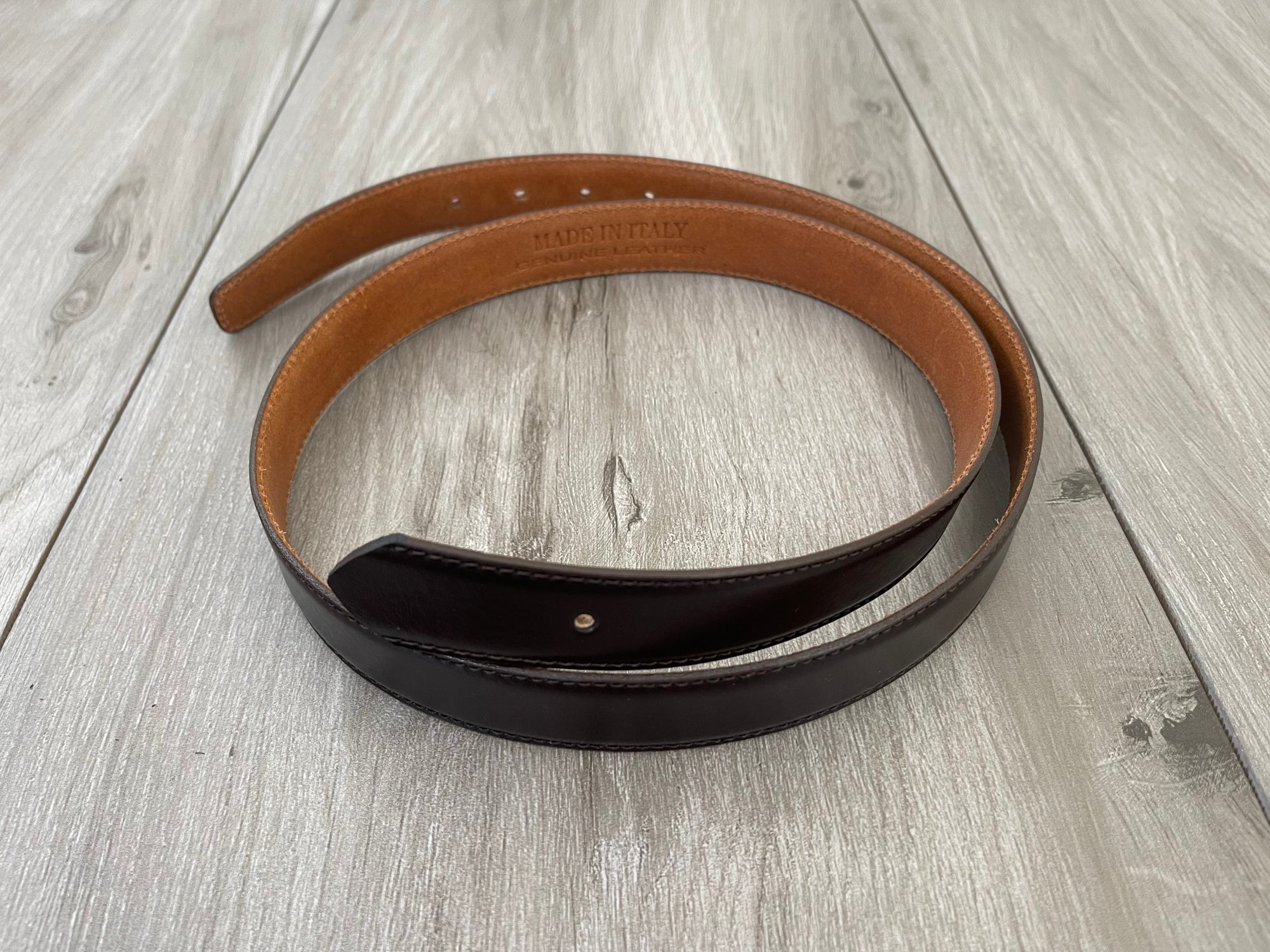 Men's Brown Leather Belt Strap Replacement for Dunhill - 1 1/8 Inch (30mm) Dress Belts - Perfect for Business Attire & Formal Occasions