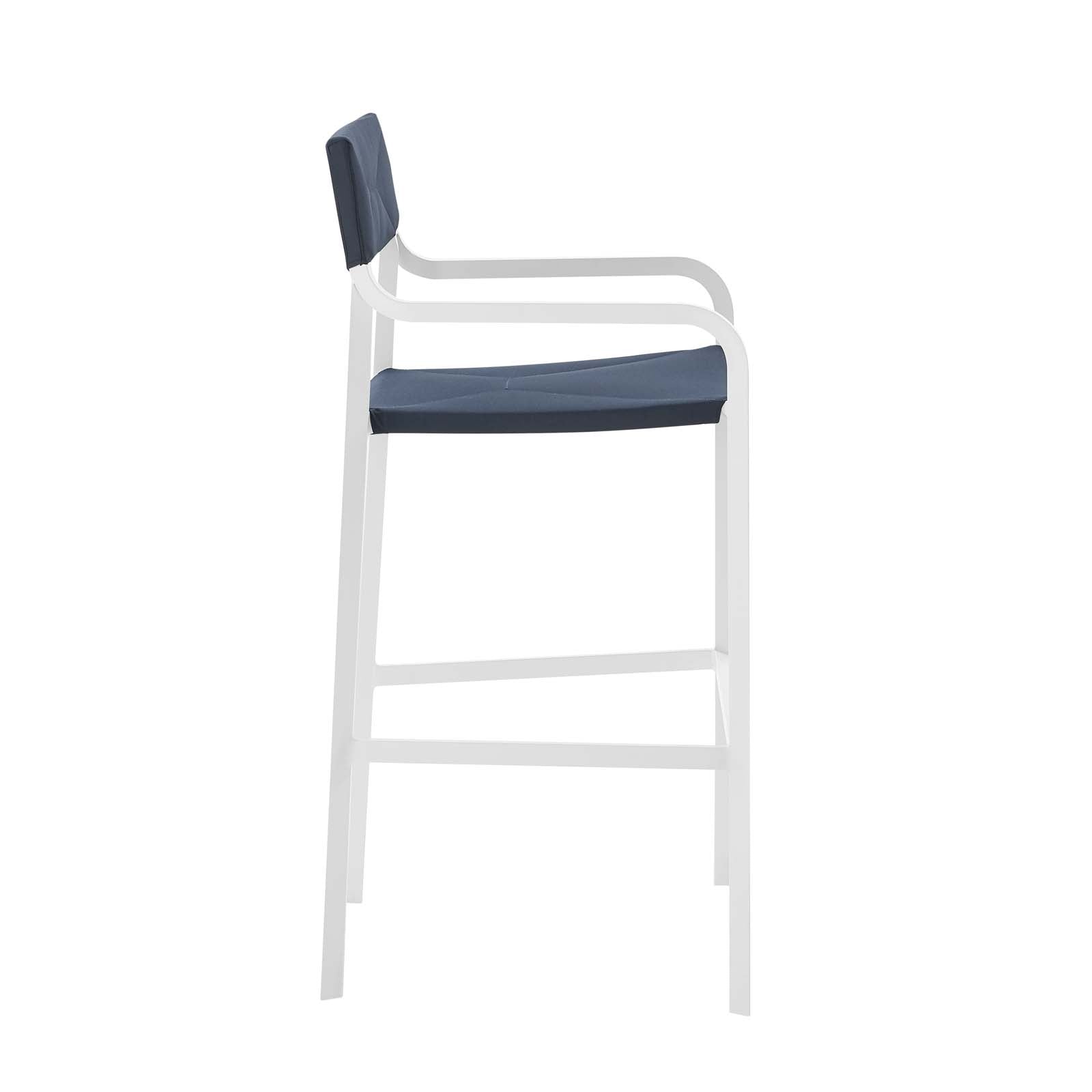 Raleigh 3-Piece Outdoor Patio Aluminum Bar Set - Modern Bistro Table & Stools for Backyard, Garden, or Balcony - Perfect for Entertaining Guests or Relaxing Outdoors