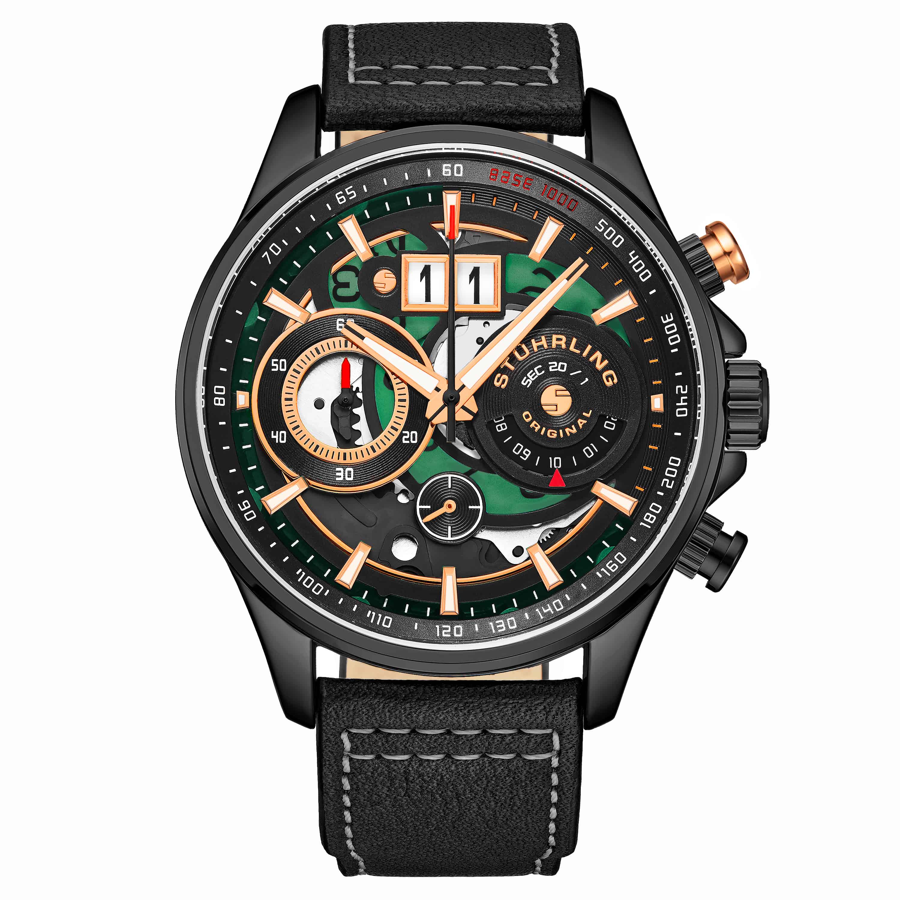 Ace Aviator Chronograph & Tachymeter 4010 Quartz 45mm Men's Watch - Stylish Pilot Watch for Aviation Enthusiasts & Everyday Wear