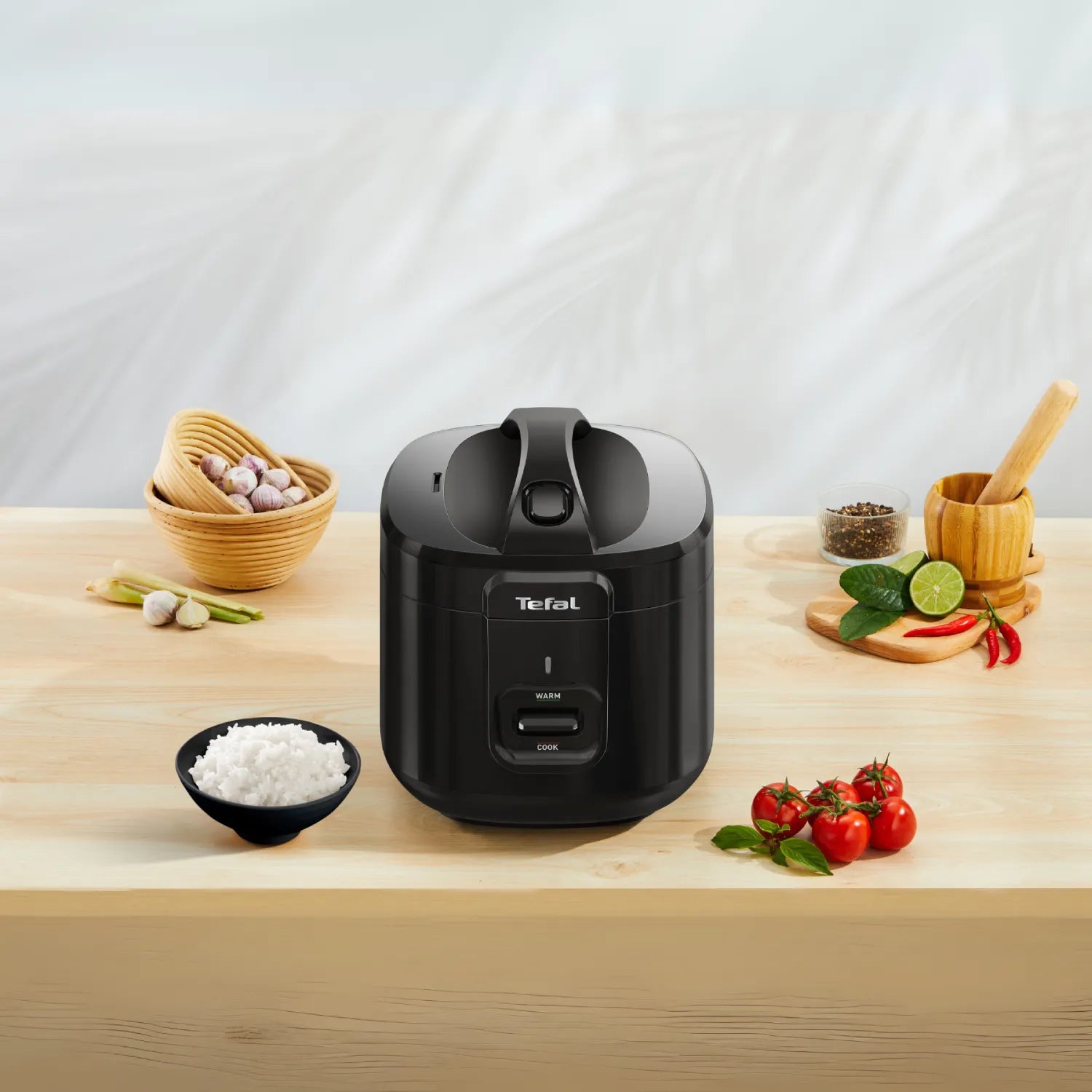 Tefal Everforce 11-Cup Rice Cooker - Black (Model RK3628) - Perfect for Family Dinners & Meal Prep