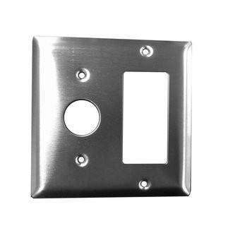 Amba Jeeves or Radiant Double Gang Plate Cover - Durable Electrical Outlet Wall Plate for Home & Office - Perfect for Living Room, Bedroom, and Kitchen Decor