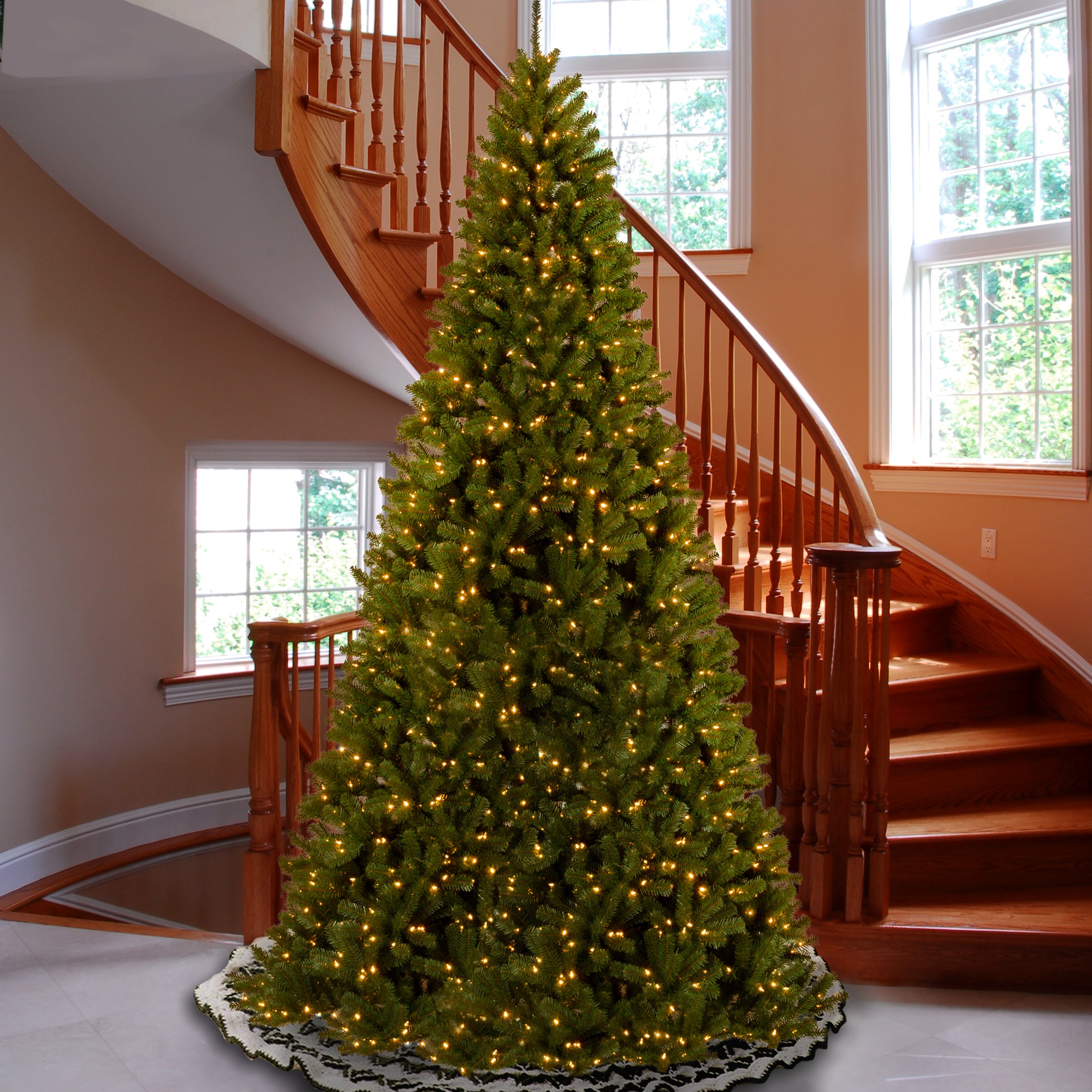 16 ft. Pre-Lit North Valley Spruce Artificial Christmas Tree with 800 Clear LED Lights - Perfect for Home, Office & Holiday Decorations