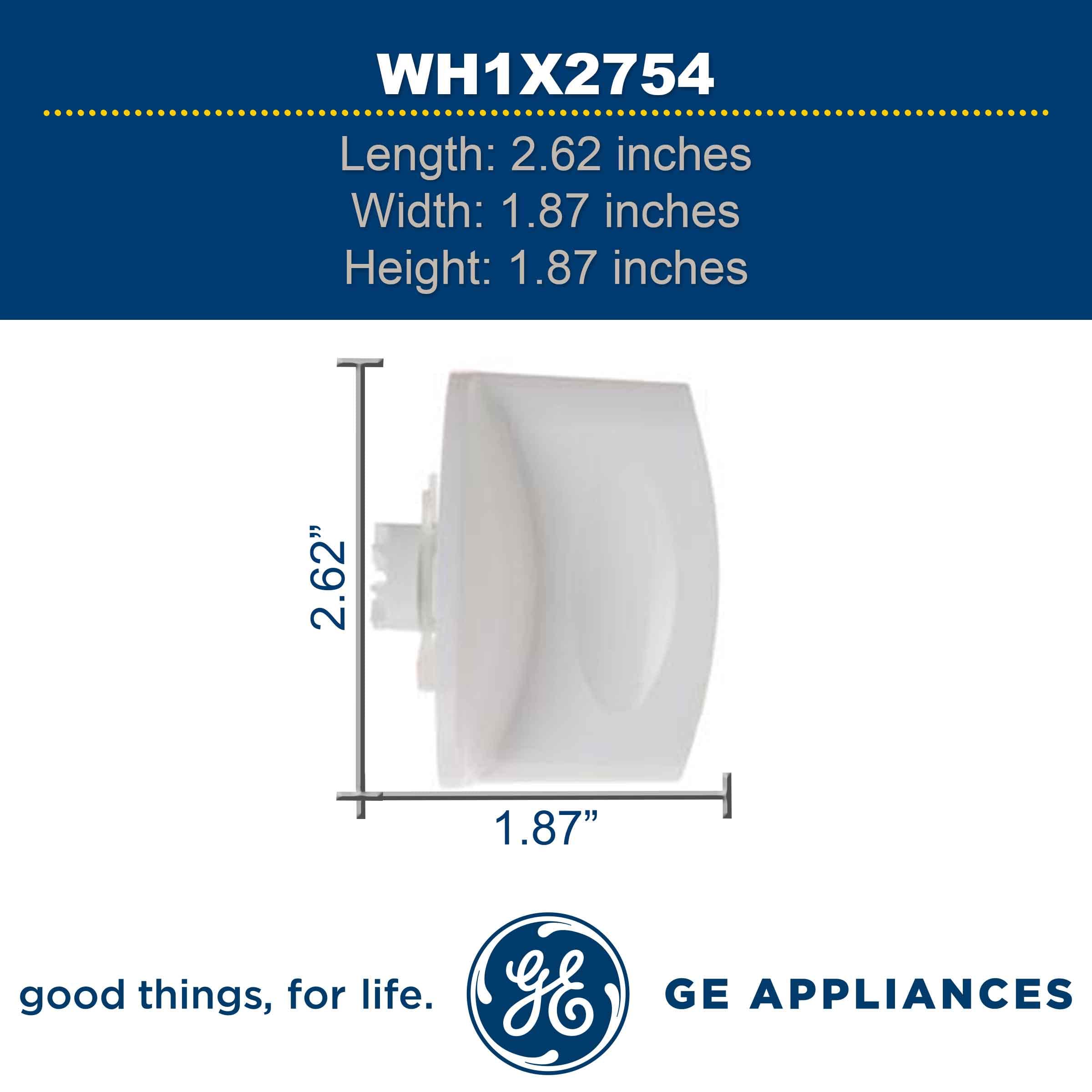 GE WH1X2754 Timer Knob Assembly Replacement Part - White - Compatible with GE Appliances - Perfect for Ovens, Ranges & Microwaves