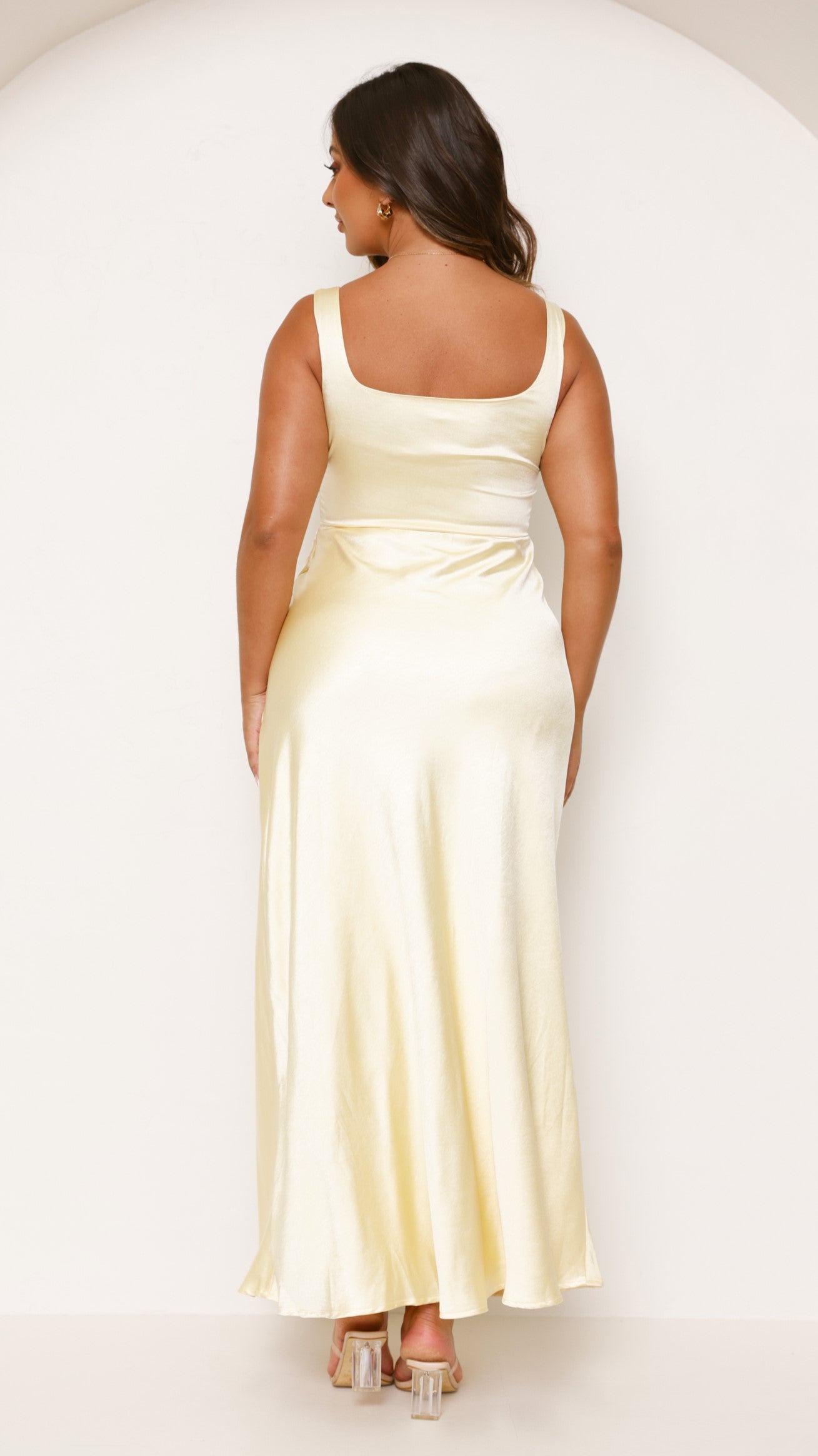 Alaria Maxi Dress for Women - Flowy Long Summer Dress in Yellow | Beach, Vacation & Casual Wear