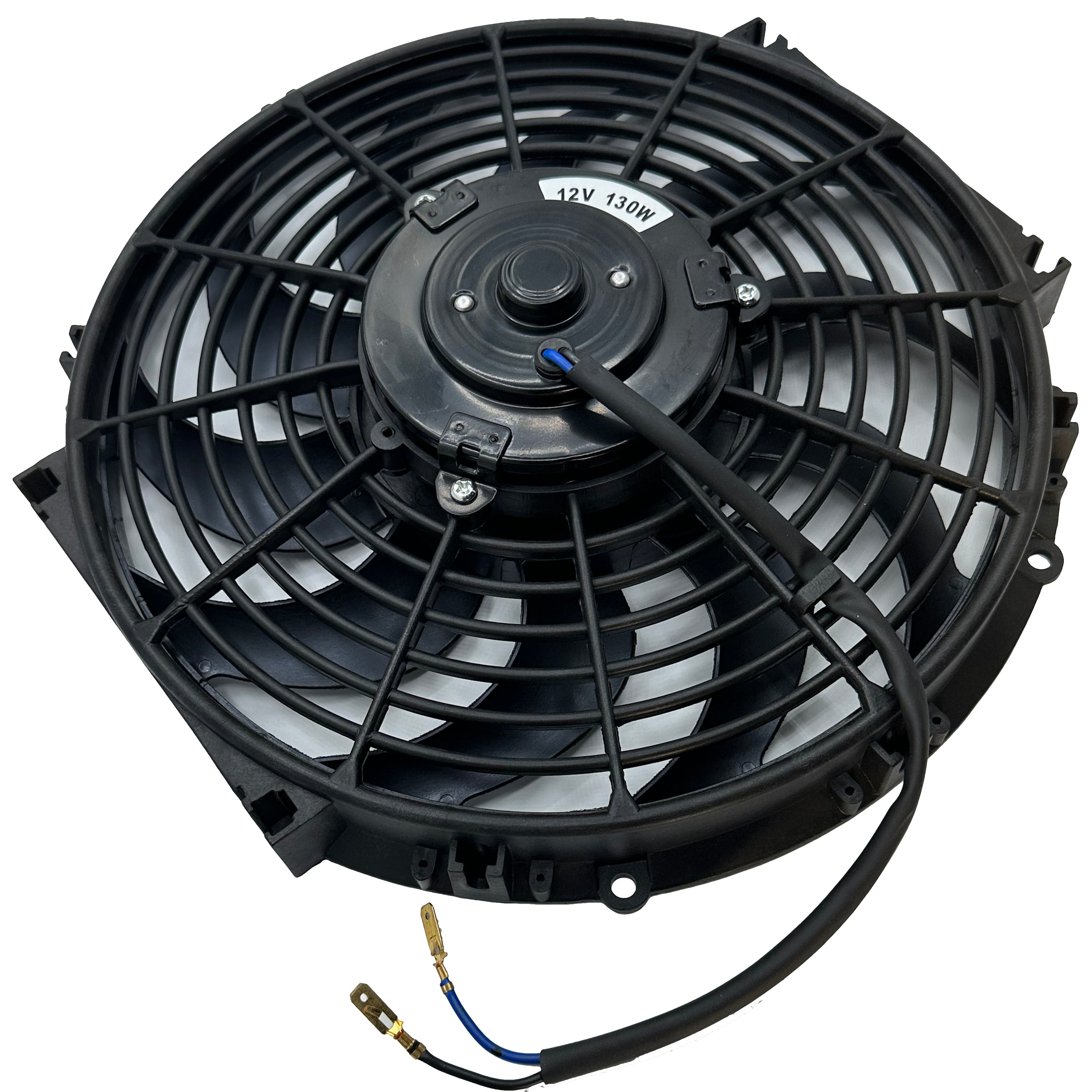 12-13 Inch 130W High Performance Electric Radiator Fan with Thread-In Probe Temperature Switch Kit - Perfect for Car Cooling System, Automotive Repair & Engine Overheating Prevention