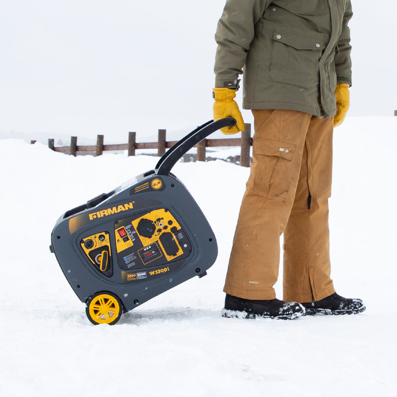 3300W Portable Inverter Gas Generator with Recoil Start - Quiet, Reliable Power for Camping, RV Trips & Emergency Backup