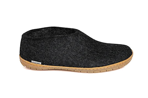 Glerups Wool Slippers with Rubber Sole - Cozy Indoor & Outdoor House Shoes for Men and Women - Perfect for Home, Office, and Relaxation