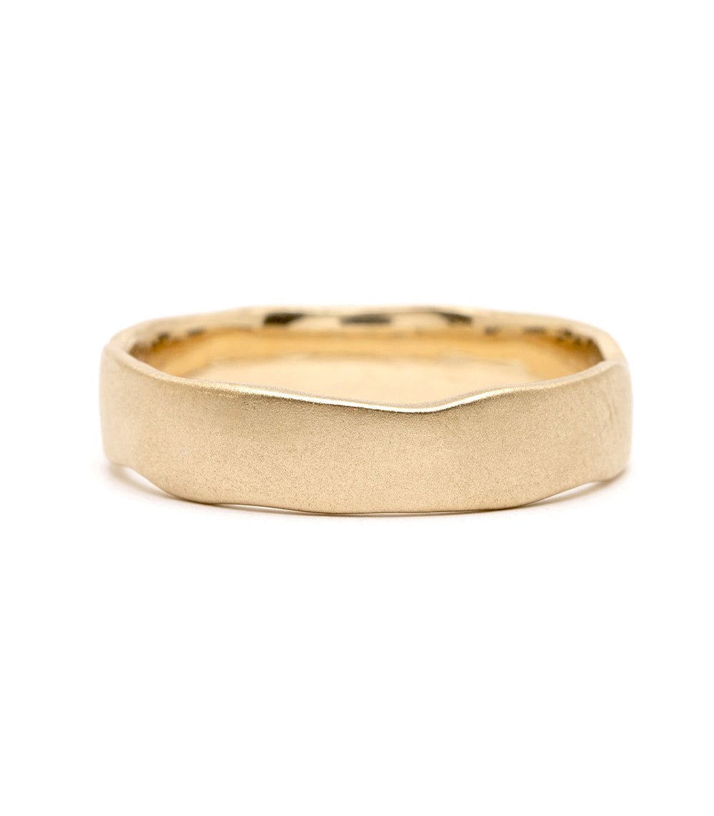 Handmade Torn Paper Wedding Band Ring - Eco-Friendly Recycled Paper Jewelry for Couples, Unique & Sustainable Engagement Rings - Perfect for Boho, Rustic, and Outdoor Weddings